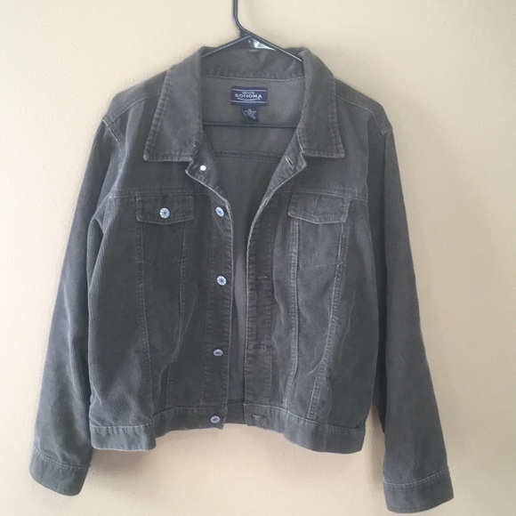 dark green corduroy jacket